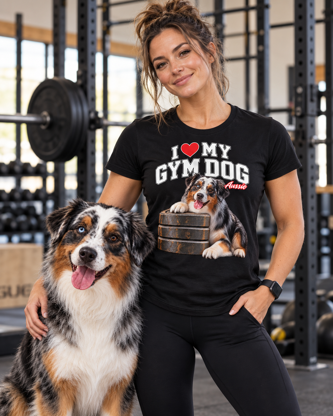 Gym Dog Aussie Bella + Canvas 3001 unisex tee