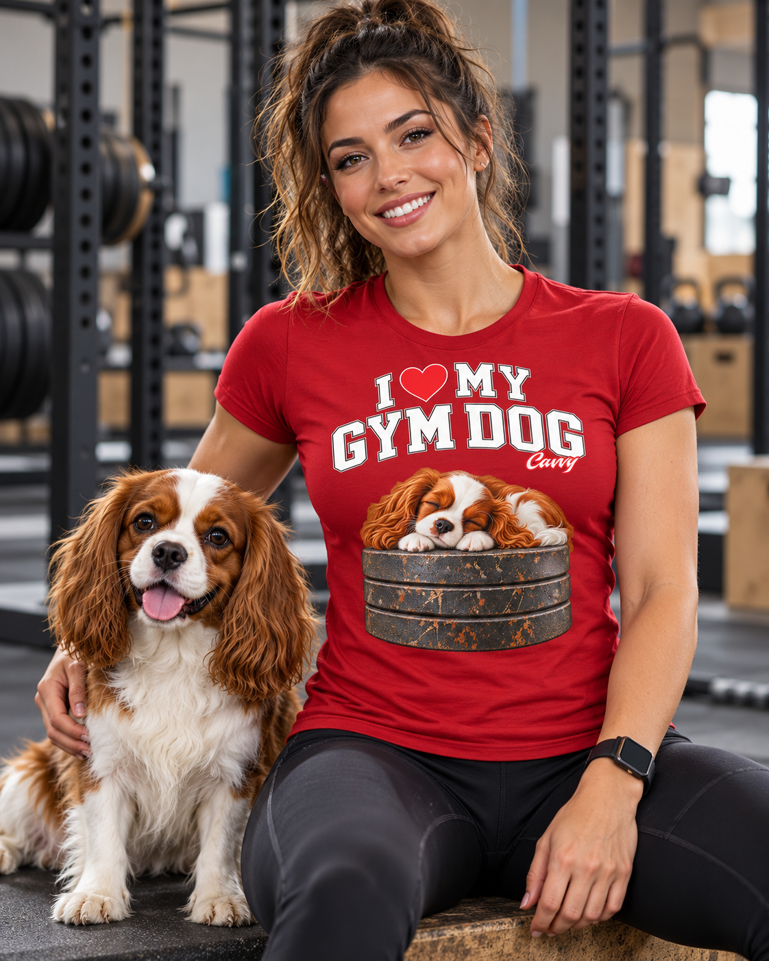 Gym Dog Cavvy  Bella + Canvas 3001 unisex tee
