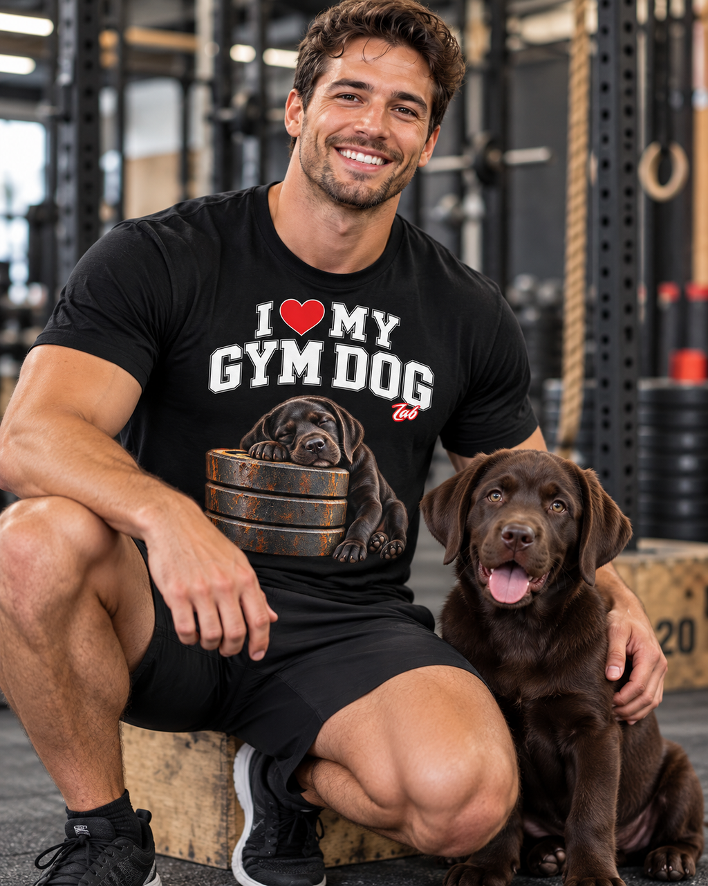 Gym Dog Lab Bella + Canvas 3001 unisex tee