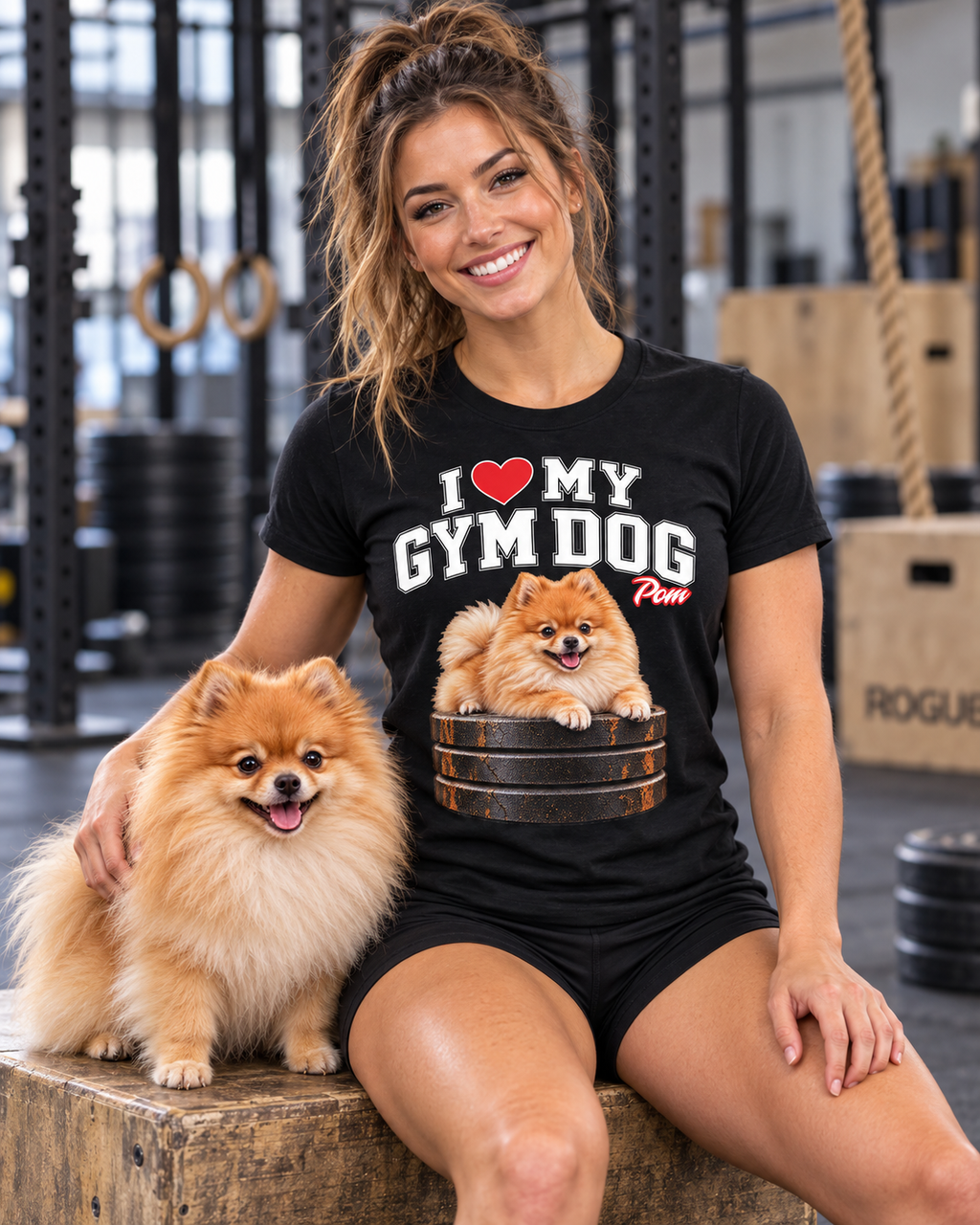 Gym Dog Pom Bella + Canvas 3001 unisex tee