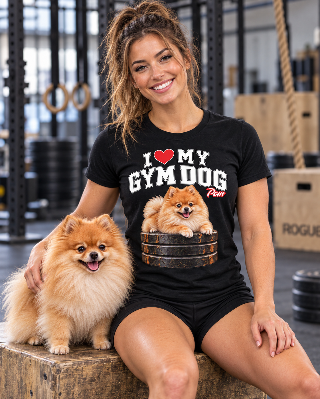 Gym Dog Pom Bella + Canvas 3001 unisex tee