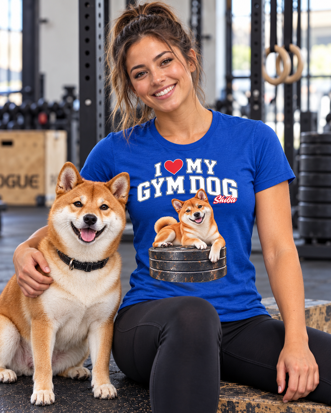 Gym Dog Shiba Bella + Canvas 3001 unisex tee
