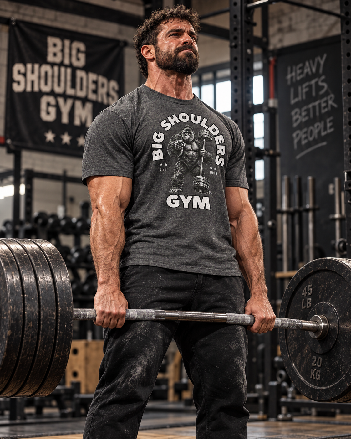 Big Shoulders Gym Tee