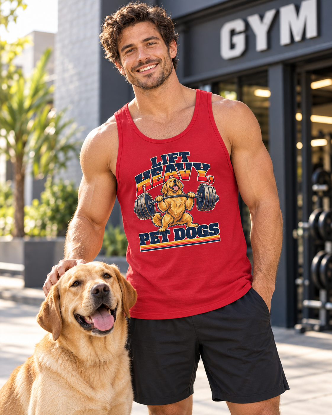 Lift Heavy, Pet Dogs Tank