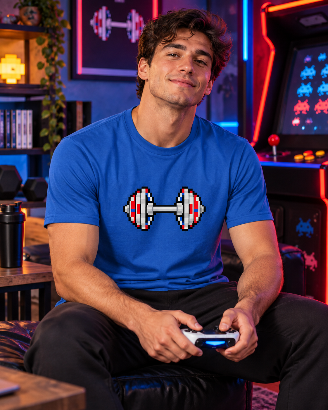 Pixel Dumbbell Tee